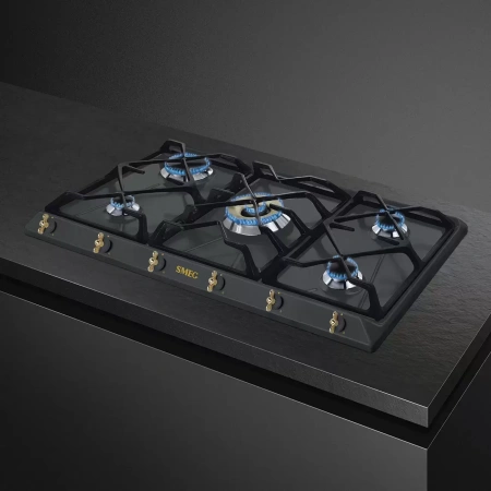 картинка Газовая варочная панель Smeg SRV896AOGH от магазина SEFI