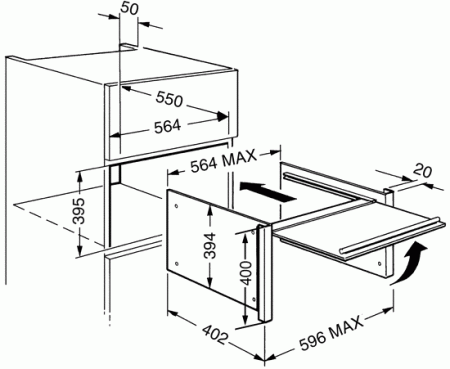 картинка Дверца для микроволновой печи Smeg PMO800PO9 от магазина SEFI