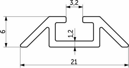 картинка Профиль алюминиевый SENATOR коньяк направляющая нижн. L-6000 мм АЛЮТЕХ одинарная магазин SEFI являющийся официальным дистрибьютором в России  картинка Профиль алюминиевый SENATOR коньяк направляющая нижн. L-6000 мм АЛЮТЕХ одинарная от магазина SEFI