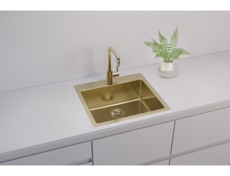 картинка Мойка Alveus PURE MONARCH 70 new GOLD FS 565X525 в компл. с выпуском без сифона, от магазина SEFI