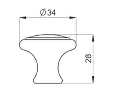 картинка Ручка меб. кнопка пластик. PК02/K2 черный матовый AKS от магазина SEFI