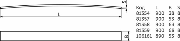картинка Ламель для ортопедических кроватных оснований (березовый ШПОН) 900х53х8мм BY от магазина SEFI