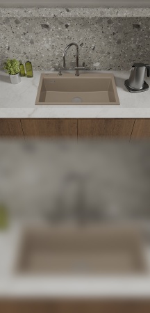 картинка Мойка Rivelato FONDE 8638 1-чаш 860*510 Какао 702 от магазина SEFI