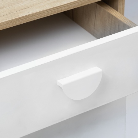 картинка Ручка полукруг белый 64/80 мм INSPIRE от магазина SEFI