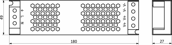 картинка Блок питания Indoor 100W/24V, серия 5, AKS от магазина SEFI