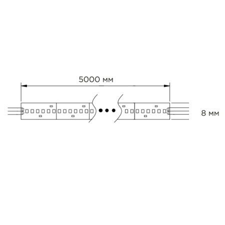 картинка Светодиодная лента DLIGHT SMD2835-IP20 3000К (теплый), 120 led, 12V, 9.6W/м магазин SEFI являющийся официальным дистрибьютором в России  картинка Светодиодная лента DLIGHT SMD2835-IP20 3000К (теплый), 120 led, 12V, 9.6W/м от магазина SEFI