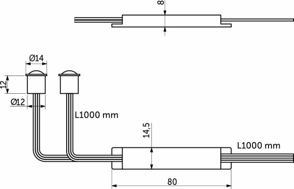 картинка Выключатель бесконтактный на движение (PIR), двойной, врезной/накладной, 12/24V, 60W/100W, черный, AKS магазин SEFI являющийся официальным дистрибьютором в России  картинка Выключатель бесконтактный на движение (PIR), двойной, врезной/накладной, 12/24V, 60W/100W, черный, AKS от магазина SEFI
