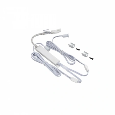 картинка Выключатель бесконтактный на преграду, двойной, накладной/врезной, 12/24V, 60W/100W, D8мм, белый, AKS от магазина SEFI