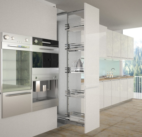 картинка Выдвижная колонка FrontFix-М 5 корз., дно из МДФ, в шкаф шириной 450мм 400*450*1615/1915 от магазина SEFI