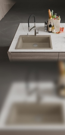 картинка Мойка Rivelato ZENO 7650 1-чаш 760*500 Какао 702 от магазина SEFI