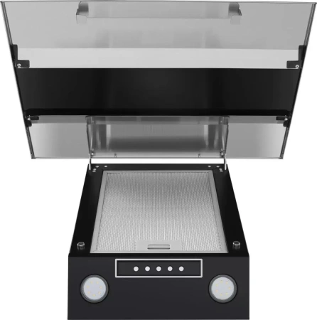 картинка Вытяжка MAUNFELD Bridge 60 нержавеющая сталь\черное стекло от магазина SEFI