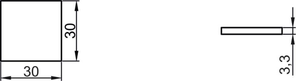 картинка Подкладка самоприлипающая фетровая 30х30мм (1лист-25шт) серая AKS от магазина SEFI