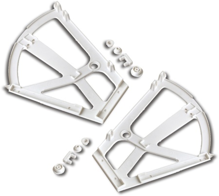 картинка Крепление в шкаф для обуви двухрядное, белый AKS от магазина SEFI