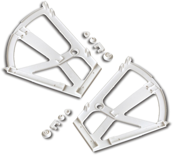 картинка Крепление в шкаф для обуви двухрядное, белый AKS от магазина SEFI