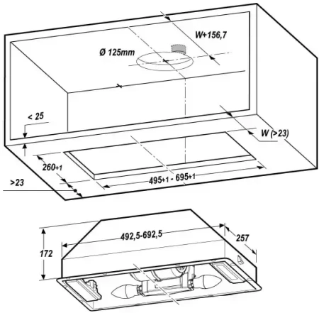 картинка Встраиваемая вытяжка Smeg KSG70HE от магазина SEFI
