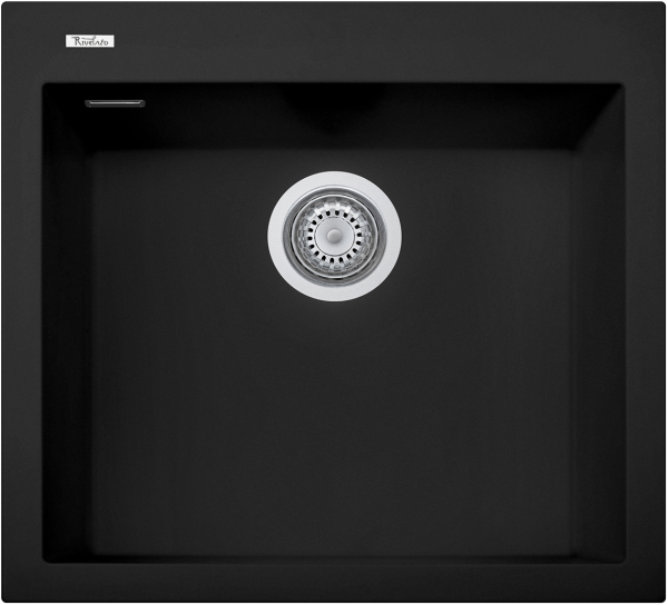 картинка Мойка Rivelato ZENO 5650 1-чаш 560*500 Черн.глубокий 503 от магазина SEFI