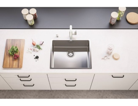 картинка Мойка ALVEUS KOMBINO 50 KMB 90 FI 542X442 F/S  в комплекте с сифоном 1130550, от магазина SEFI