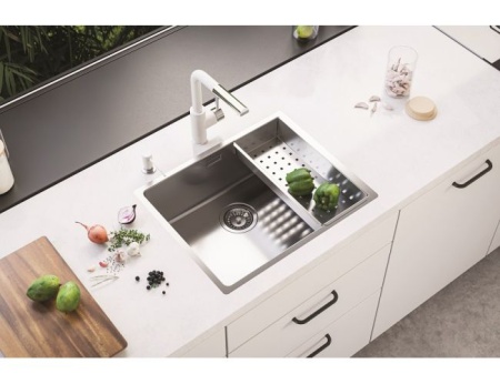 картинка Мойка ALVEUS KOMBINO 50 KMB 90 FI 542X442 F/S  в комплекте с сифоном 1130550, от магазина SEFI