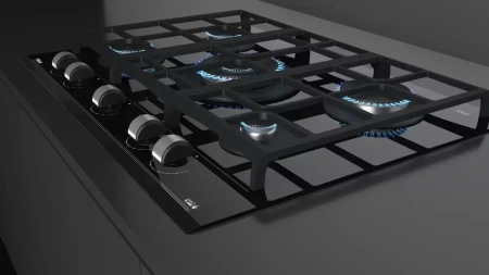 картинка Газовая варочная панель Teka GZC 75330 XBN NIGHT RIVER BLACK магазин SEFI являющийся официальным дистрибьютором в России  картинка Газовая варочная панель Teka GZC 75330 XBN NIGHT RIVER BLACK от магазина SEFI