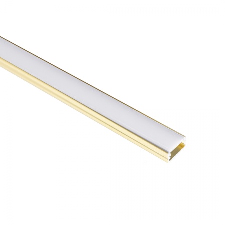 картинка Профиль алюминиевый накладной SIRIUS-1407S с экраном, цвет золотой, 3м, AKS от магазина SEFI