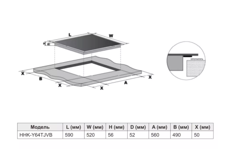 картинка Индукционная варочная панель HAIER HHK-Y64TJVB от магазина SEFI