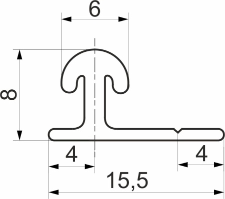 картинка Профиль алюминиевый FAST направляющая верхн./нижн. L-6000 мм АЛЮТЕХ от магазина SEFI