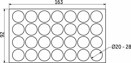 картинка Заглушка самоприлипающая к эксцентрику диамант серый (20831) AKS (лист-28шт.) магазин SEFI являющийся официальным дистрибьютором в России  картинка Заглушка самоприлипающая к эксцентрику диамант серый (20831) AKS (лист-28шт.) от магазина SEFI