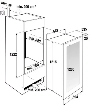 картинка Винный шкаф Kuppersbusch FWK 4800.0 S1 Stainless Steel от магазина SEFI