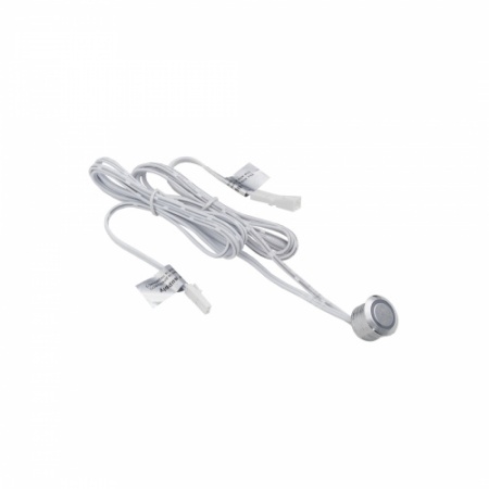 картинка Выключатель сенсорный, с диммированием, врезной, 12V/24V, 60W/100W, синяя подсветка, цвет хром, AKS от магазина SEFI