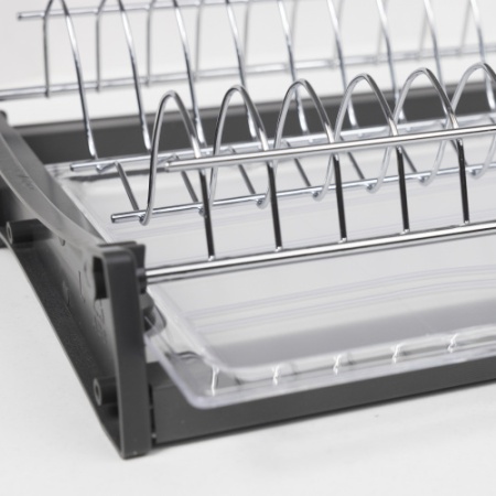 картинка Сушка для посуды 700 HUGO с профилем нерж. сталь, хром AKS от магазина SEFI