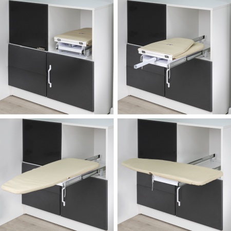 картинка Доска гладильная встраиваемая 810*300*150, бежевый AKS от магазина SEFI