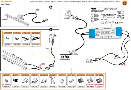картинка Универсальный блок управления светом SWITCH F230 от магазина SEFI