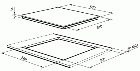 картинка Варочная панель Smeg SI4631CB от магазина SEFI