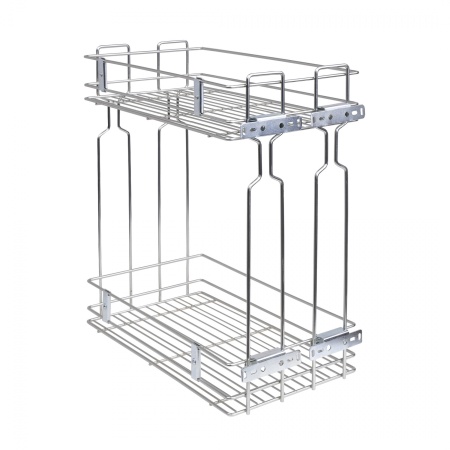 картинка Выдвижная корзина-карго 300 крепл.боковое/универс. б/н, эф.хрома WIEXPOL от магазина SEFI