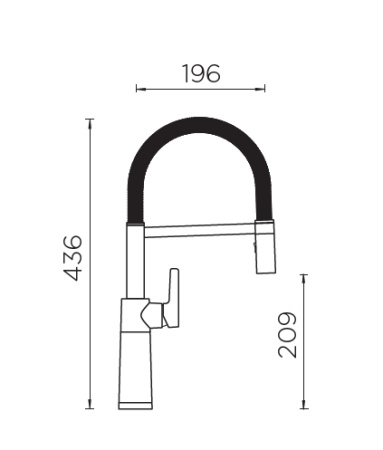 картинка Кухонный смеситель SCHOCK SC-550 саббиа от магазина SEFI