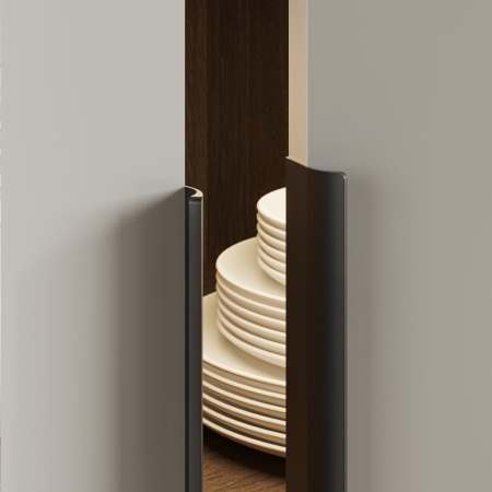 картинка Ручка меб. накладная алюм. MONBLAN 320/400 черный матовый, AKS от магазина SEFI