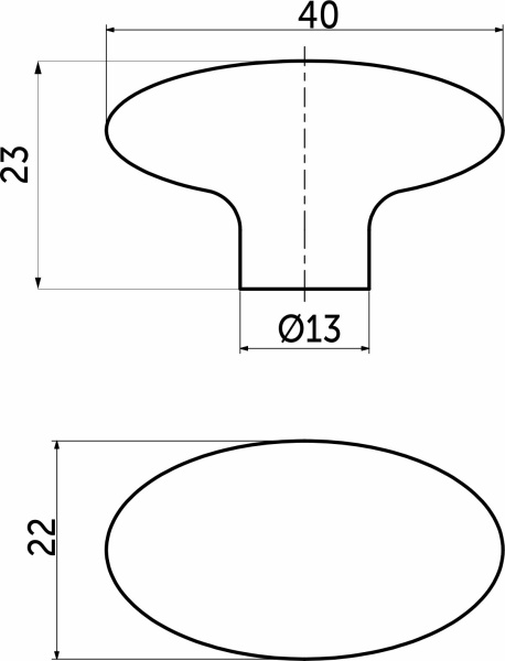картинка Ручка меб. кнопка пластик. PK05/K5 хром AKS от магазина SEFI