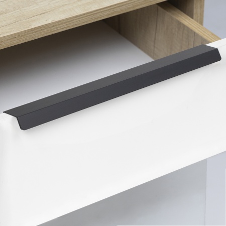 картинка Ручка меб. накладная алюм. GEOS 320/400 черный матовый, AKS от магазина SEFI