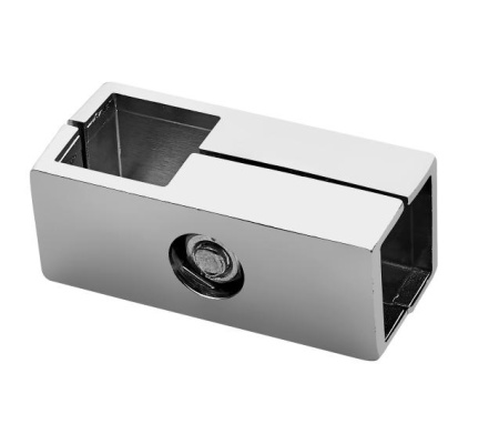 картинка Соединитель 2-х труб для квадр. трубы 25*25 QUADRO, хром AKS от магазина SEFI