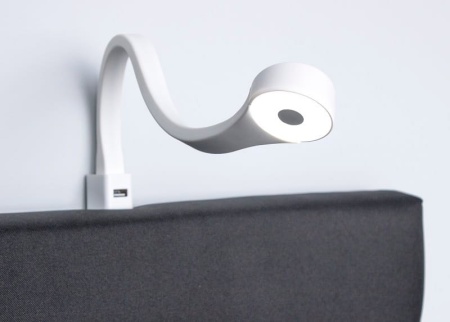 картинка Светодиодный светильник FLEXI 2,5Вт, 12В, с разъемом USB и кабелем 2м с разьемом mini белый/свет натуральный от магазина SEFI