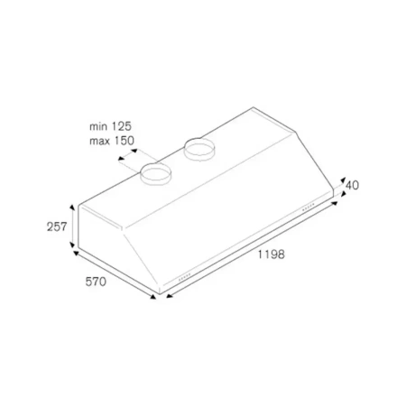 картинка Встраиваемая вытяжка Bertazzoni KU120PRO2XA от магазина SEFI