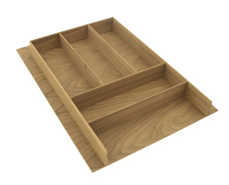 картинка Деревянный лоток WoodLine для столовых приборов в ящик Grass Vionaro/Blum Legrabox на фасад 900,орех от магазина SEFI