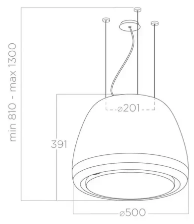 картинка Вытяжка ELICA EDITH HEAVYMETAL/F/50 от магазина SEFI
