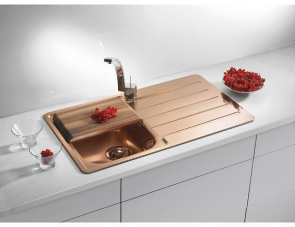 картинка Мойка Alveus LINE MONARCH 20 BRONZE 860X5001X в компл. с выпуском без сифона, от магазина SEFI