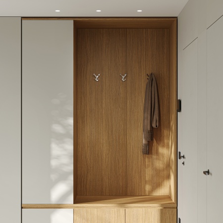 картинка Крючок меб. четырехрожковый мет. KORAL черный матовый AKS от магазина SEFI