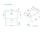 картинка Мойка Alveus QUADRIX MONARCH 60 NEW ANTHRACITE 740x400x200 в комплекте с выпуском без сифона от магазина SEFI