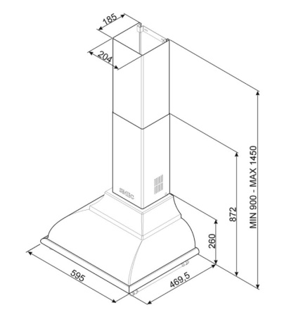 картинка Вытяжка Smeg KC16POE от магазина SEFI