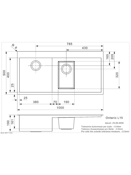 картинка Мойка Reginox Ontario L 15 Right lux от магазина SEFI