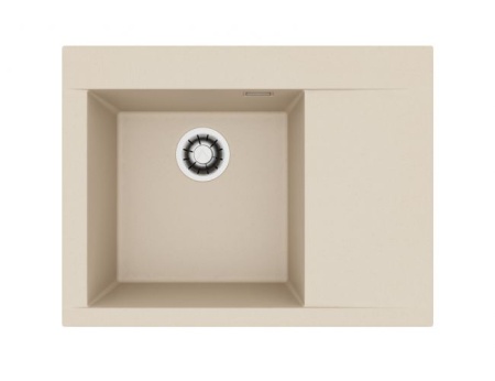 картинка Мойка Alveus PURE-G 60R ALGRANIT IVORY-A20 680X520X198 с сифоном 1148858 от магазина SEFI