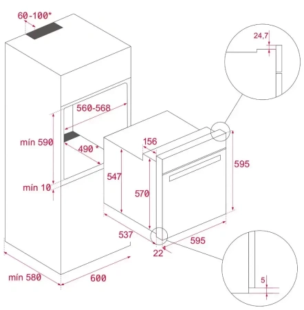 картинка Духовой шкаф Teka HSB 646 SS от магазина SEFI